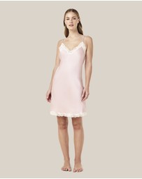 Papinelle - Annabelle Satin Lace Mini Slip