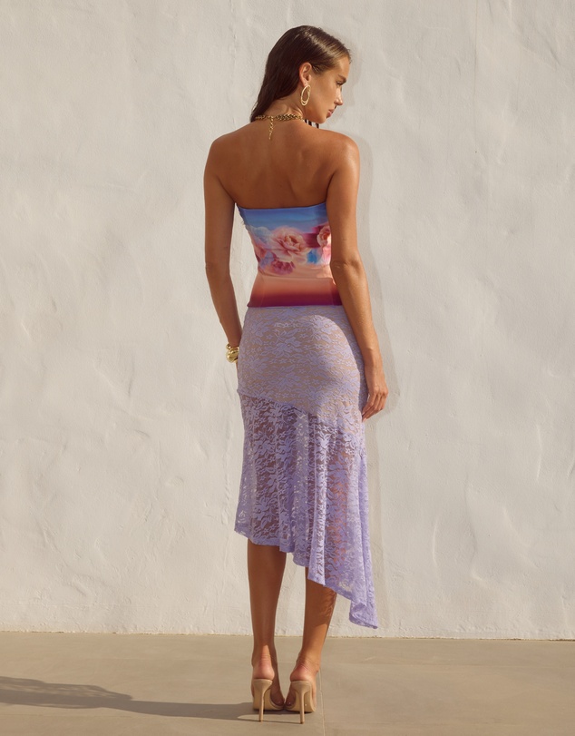 Runaway the Label - Ava Flounce Midi Skirt