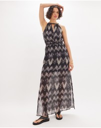 Amelius - Noreen Halter Maxi Dress