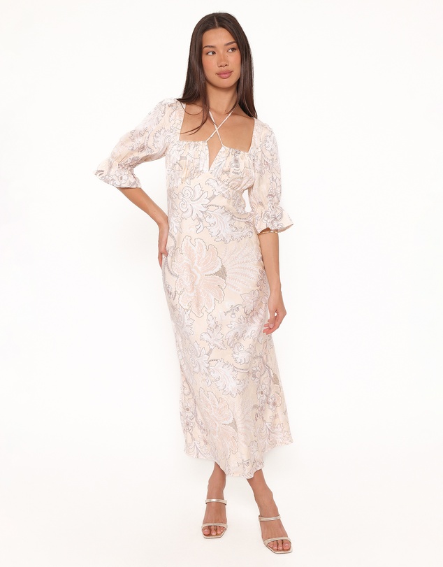 Petal & Pup - Pauline Long Sleeve Maxi Dress - Pastel Paisley