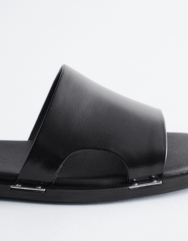 & Other Stories - Metal-Detail Leather Slides