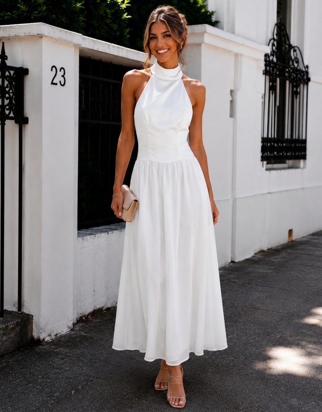 Esther & Co - Francille Dress - White
