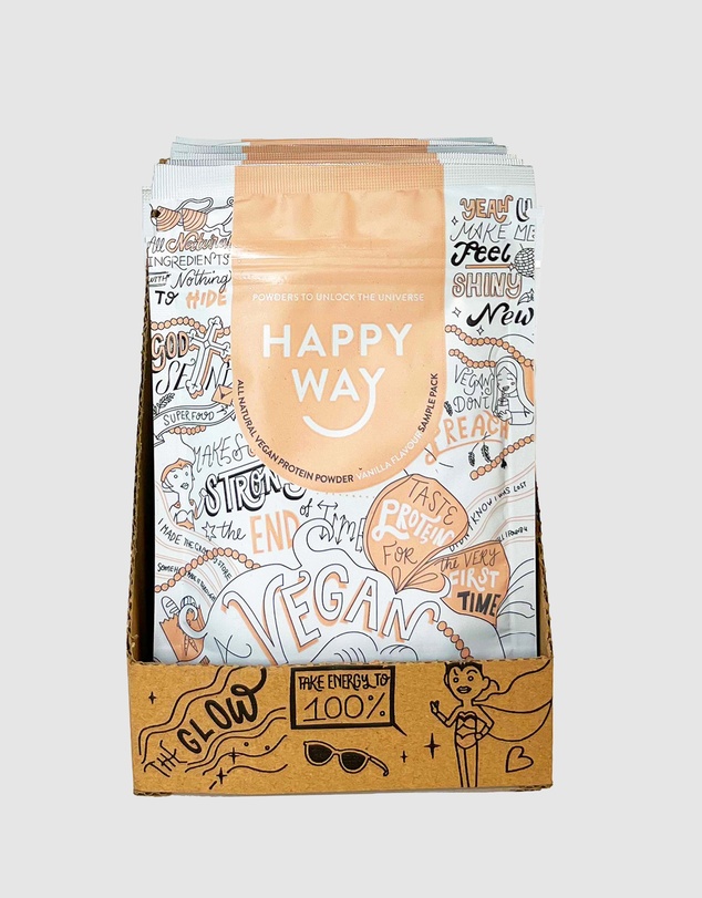 Happy Way - Like A Vegan Vanilla Protein Powder 6 Sample Packs
