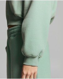 Rockwear - Luxe Fleece Cropped Zip Through Hoodie