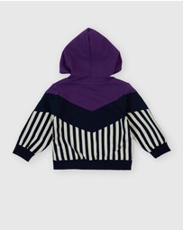 Goldie + Ace - Block Stripe Hooded Jacket - Babies-Kids