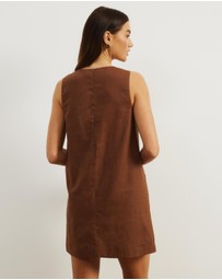 Atmos&Here - Luna Linen Blend Mini Dress