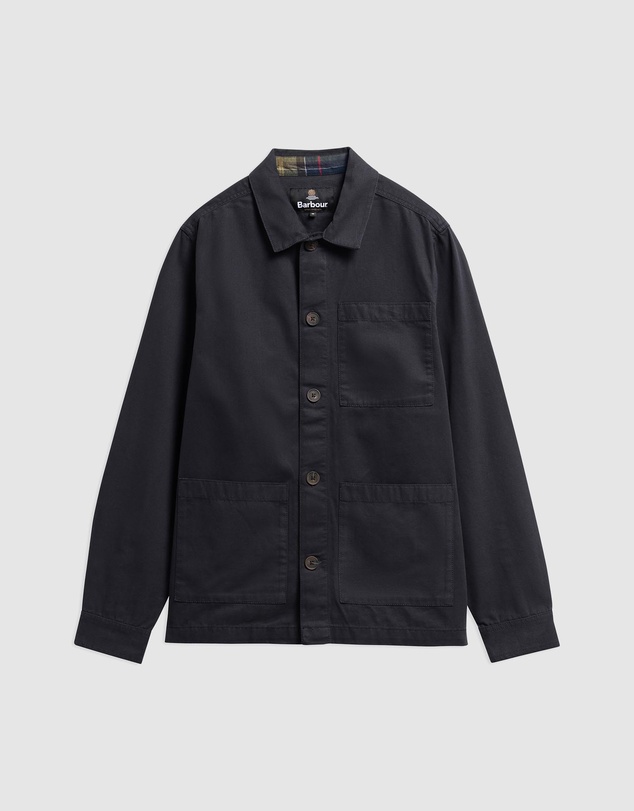 Barbour - Tartan Trimmed Washed Overshirt
