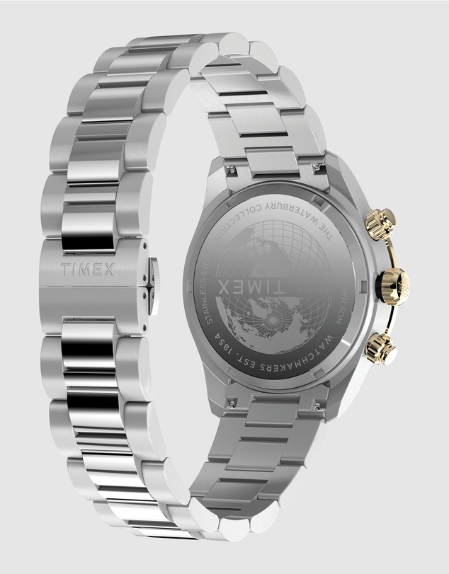 TIMEX - Waterbury Heritage Chronograph 39mm Stainless Steel Bracelet Watch
