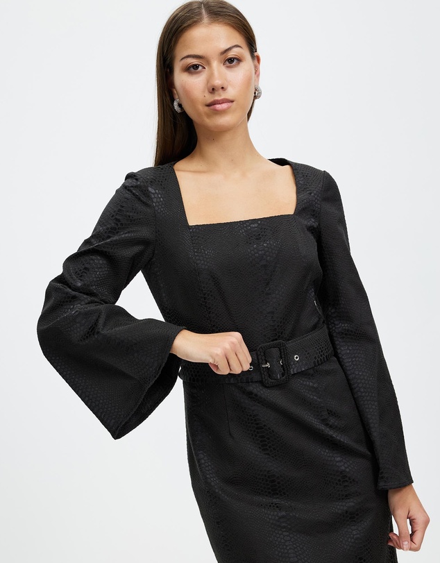 Honey and Beau - Seduced Long Sleeve Dress