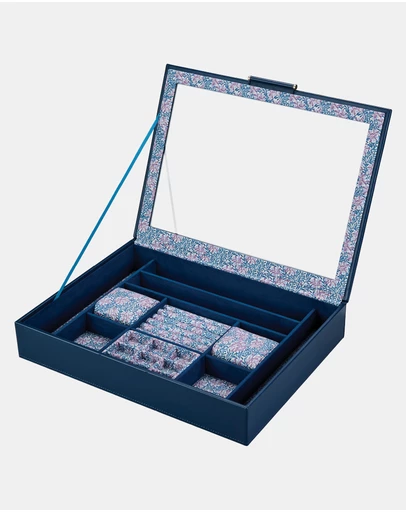 Wolf - WOLF Sophia Jewellery Box with Window Indigo Fruit Botanical
