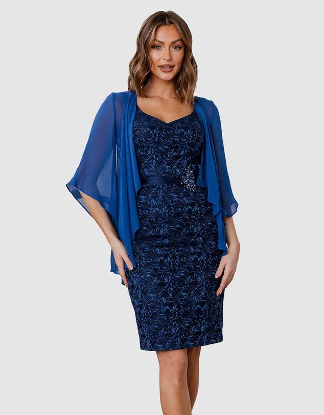 Tania Olsen Designs - Leilani Shawl Cocktail Dress