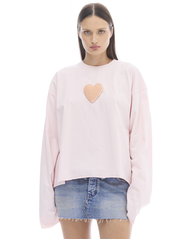 THE TALES - We Love Velvet Heart Long Sleeve Tee