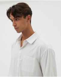 AERE - Echo Stripe Boxy Shirt