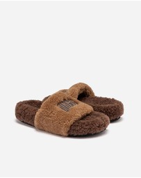 Ozwear Connection Uggs - Ugg Acacia Shearling Logo Slipper