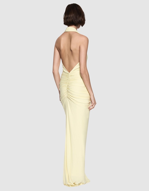 MISHA - Venus Gathered Cupro Dress
