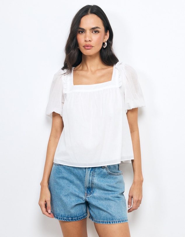 AERE - Ophelia Square Neck Top