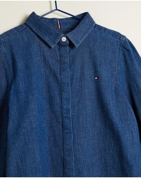 Tommy Hilfiger - Puff Sleeve Regular Denim Shirt - Teens
