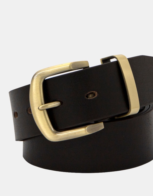 Buckle - Jamboree. Australian Made Full Grain Natural Leather Belt. 38mm width.