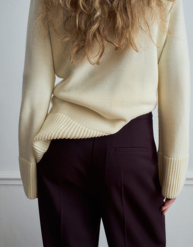 M.N.G - Wide-Leg Mid-Rise Pleated Trousers
