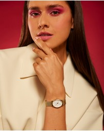 Rosefield - The Oval - Gold Tone Mesh Band