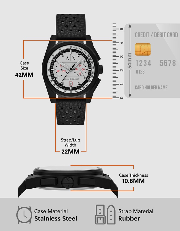 Armani Exchange - Black Chronograph Watch