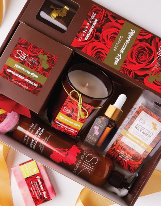 Silk Oil of Morocco - Silk Luxe Day Spa Collection Hamper - Moroccan Rose