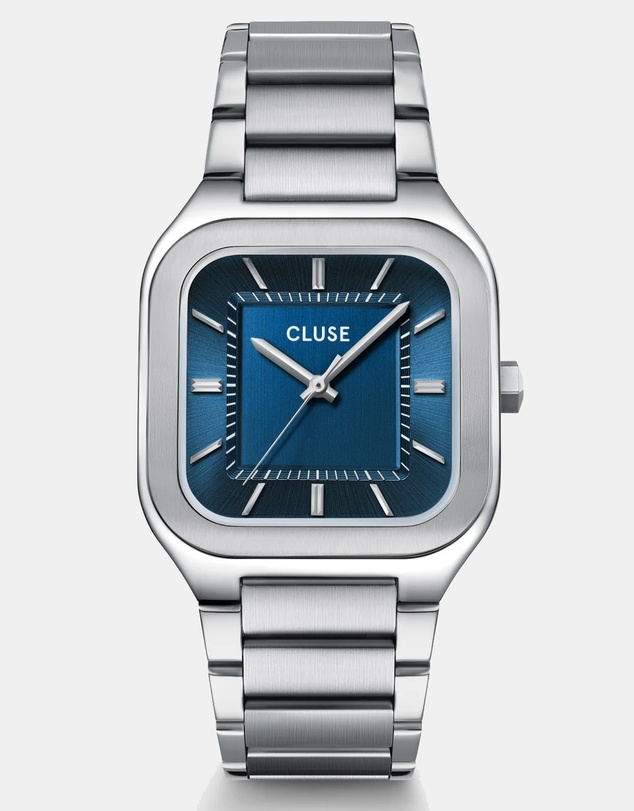 Cluse - Quadrus Steel, Blue, Silver Colour