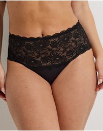 Kayser - 2 Pack Daily Essentials Cotton & Floral Lace Full Brief (465 )