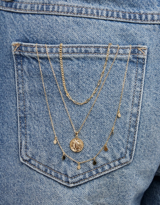 Zoe Olivia - 14K Gold Vermeil Medallion Empire Necklace