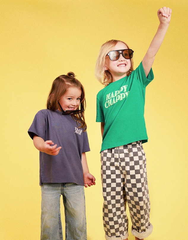 Skwosh - Happy Chappy Kids Slang Tee in Green