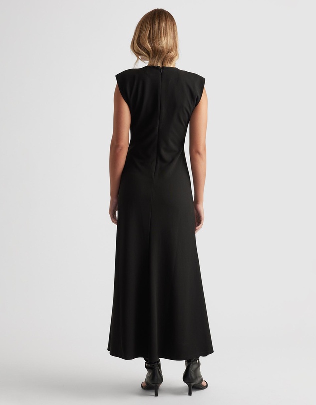 Decjuba - Bonnie Shoulder Pad Maxi Dress