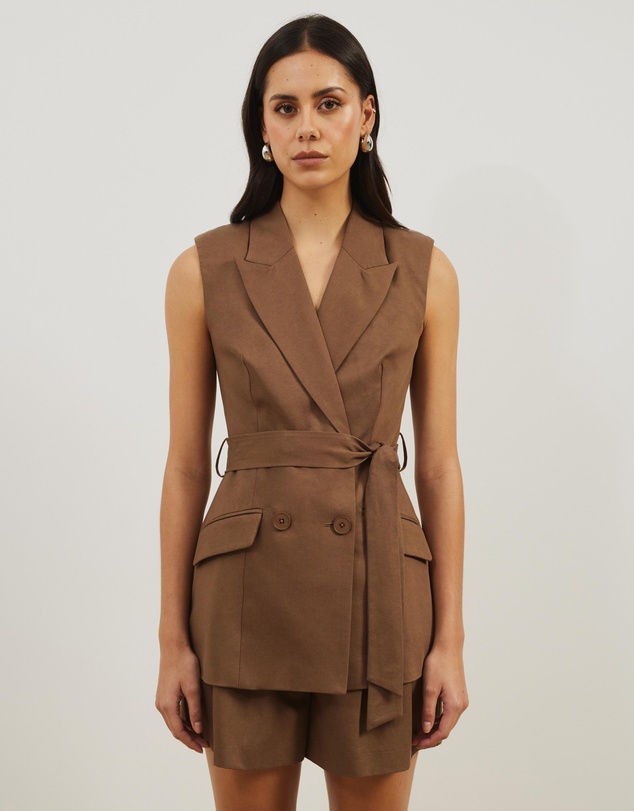 Atmos&Here - Naya Longline Tailored Tie Vest