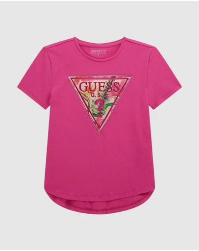 GUESS - High Low Logo T-Shirt
