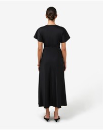Forcast - Catalina V-Neck Satin Dress