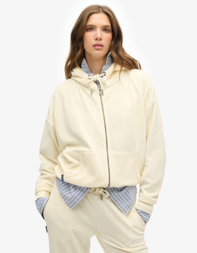 Superdry - Velour Ziphood