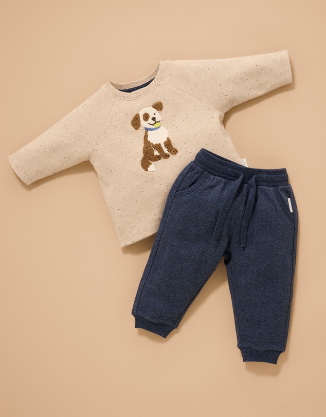 Purebaby - Doggy Thick Long Sleeve tee-Kids-Babies