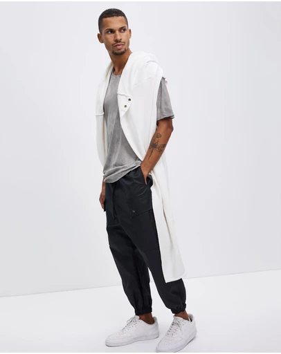 Surrounded By Ghosts - The Mercury French Terry Hooded Sleeveless Cardigan