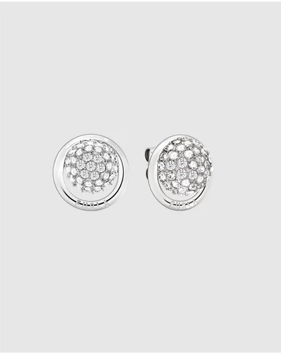 Furla - Furla Miasfera Charms Silver-Tone Stud Earrings