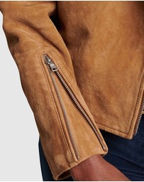 Superdry - Suede Biker Jacket