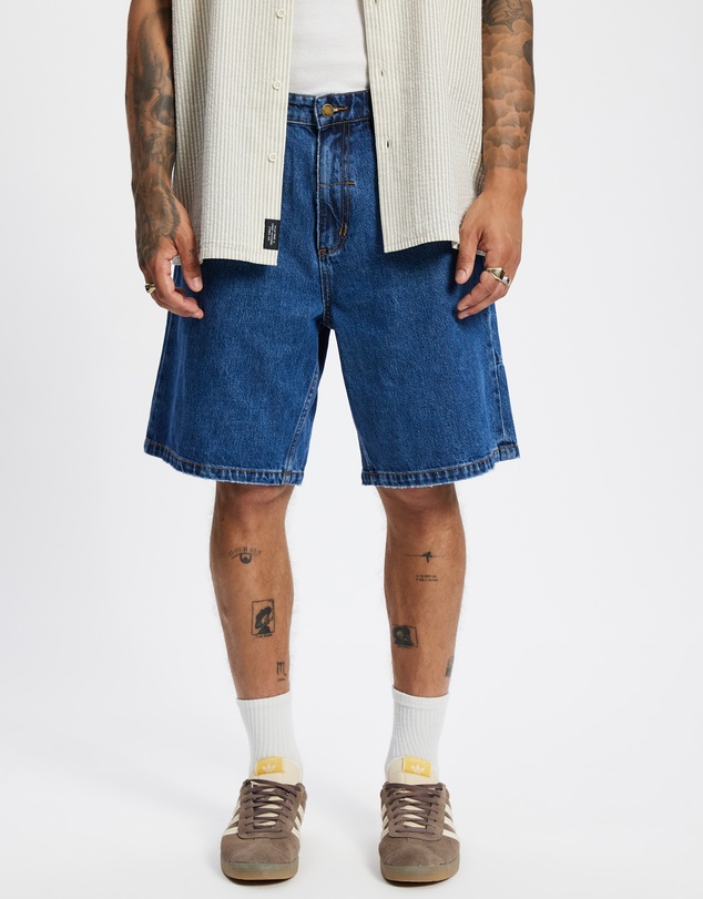 Thrills - Mid Slacker Relaxed Long Denim Shorts