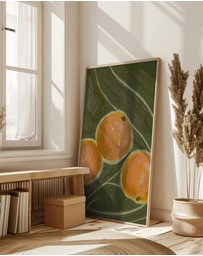 Olive et Oriel - KH Studio - The Colors Orange a Green by Karla Hyman Art Print