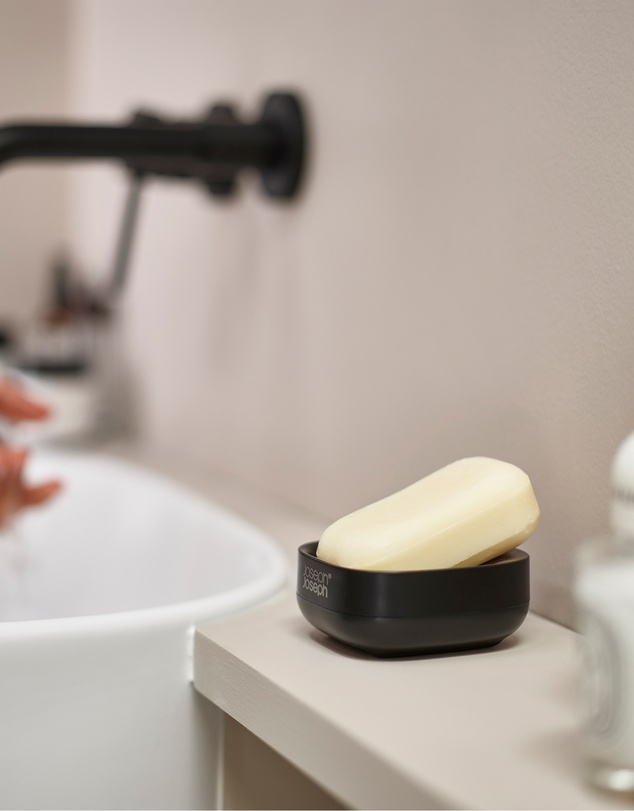 Joseph Joseph - Slim™ Compact Soap Dish with Matt Black Finish
