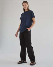DRICOPER DENIM - Slouchy Navy Blue Tee