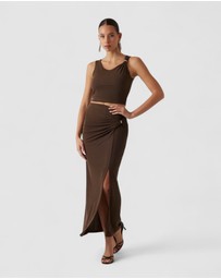 GUESS - Aimee Short Sleeve Jewel Draped Top
