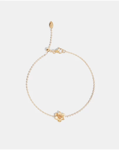 By Charlotte - Birth Flower Bracelet - Peony November