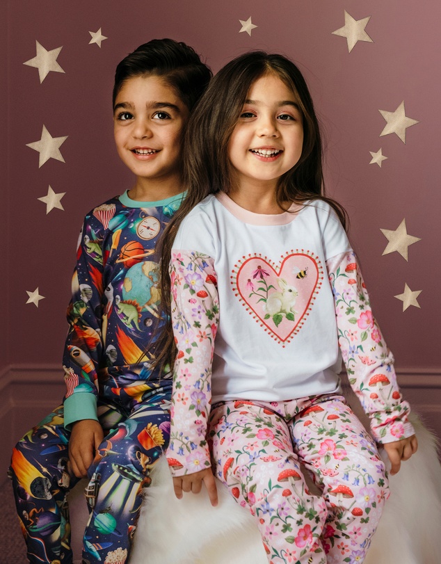 Fleur Harris - 'Toadstool' Slumber Sleep Set in Peach