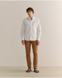 Trenery - Slim Fit Chino Pant in Latte