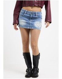 Neon Hart - Republic Denim Mini Skirt