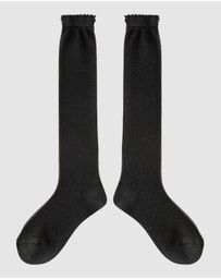 High Heel Jungle - Sheer Magic Knee Sock Black