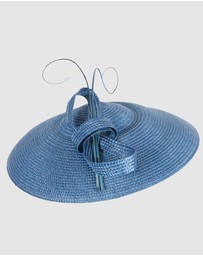 Max Alexander - Saucer Blue Racing Fascinator Hat